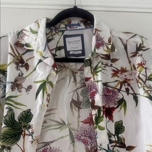 Denim & Flower White Floral Men's Shirt